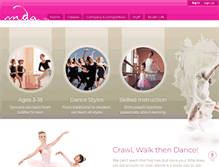 Tablet Screenshot of dancemdastudios.com